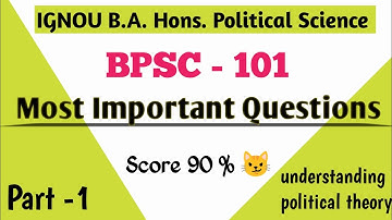 bpsc 101 June 2025 Important Questions with Answers in English | ignou bpsc 101 important questions