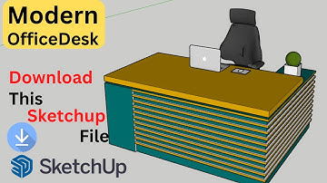 Modeling Office Table In Sketchup | Office Interior Designing | Sketchup For Carpenters