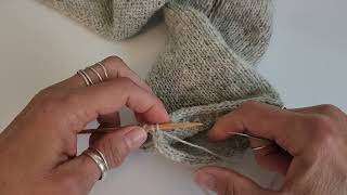 Grafting ICord BindOff in the round knitting tutorial