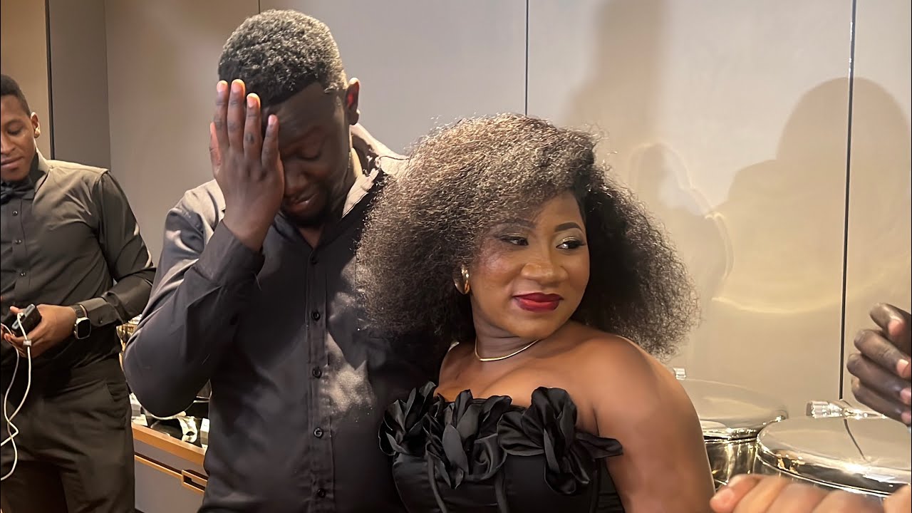 TEARS OF JOY! Chosen Becky has Surprised Husband Professor Ssekajja with a massive birthday party