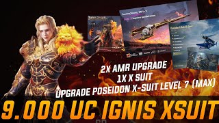 GACHA IGNIS X SUIT PUBG TERBARU, LUCKY DAPAT AMR UPGRADE, PLUS MATERIAL UPGRADE POSEIDON XSUIT MAX