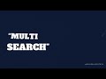 Multiple Search | Odoo | ERP