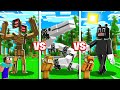 SIREN HEAD vs LONG HORSE vs CARTOON CAT! (Minecraft NOOB vs PRO vs GIRL)