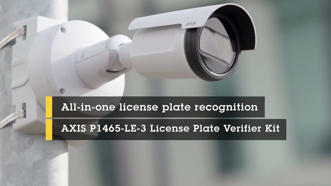 Axis P1465-LE-3 License Plate Verifier Kit, 7-20m Distance, up to