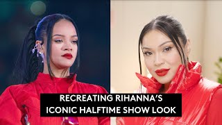 Recreating Rihanna's ICONIC Halftime Show Makeup Look ⭐️🎤 | Meet Me In The Makeup Room Ep. 03