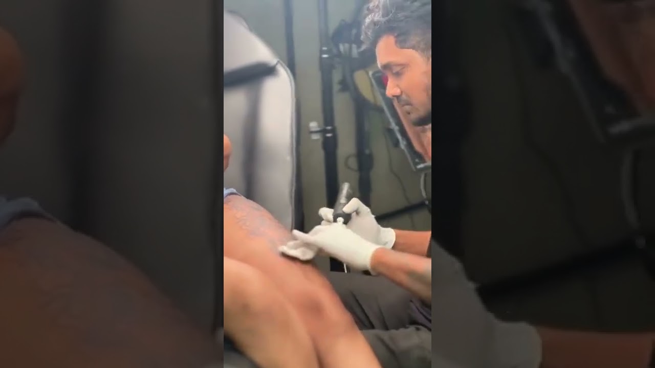 Beautiful Thigh Tattoo 💋