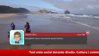 Prova Vmix social per inserire commenti in diretta. Test interno.