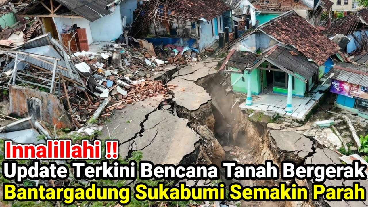 Innalillahi‼️Update Kondisi Terkini Bencana Tanah Bergerak Bantargadung Sukabumi