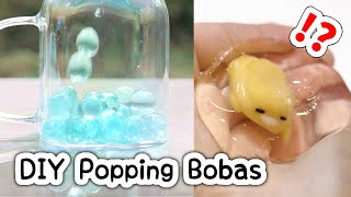 DIY Popping Bobas at home!? *it's my birthday today * #sanrio #pokemon