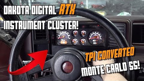 The Monte Carlo SS Gets A Dose of "New School" With A Dakota Digital RTX Instrument Cluster!