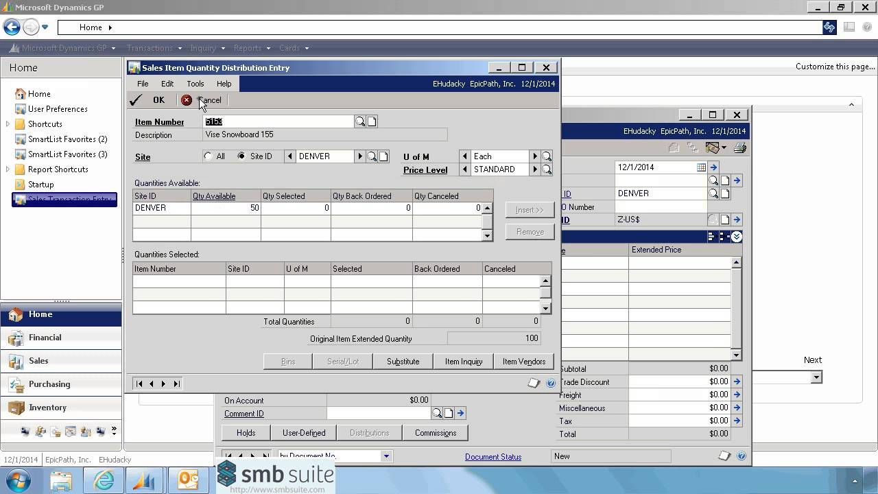 Wholesale distribution management 11.8