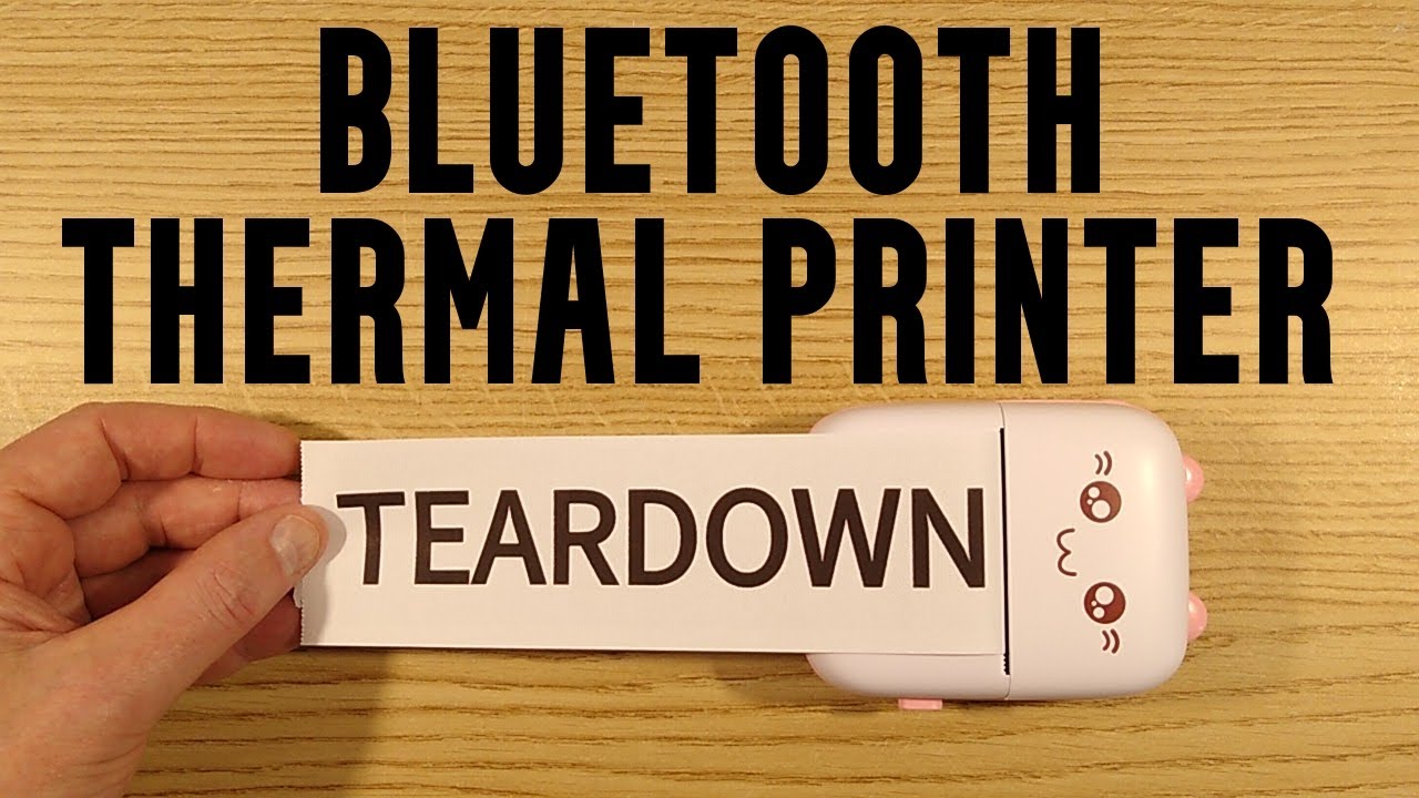 Mini bluetooth thermal printer teardown - with schematic