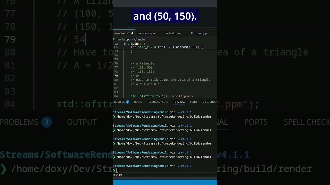 Площадь треугольника 