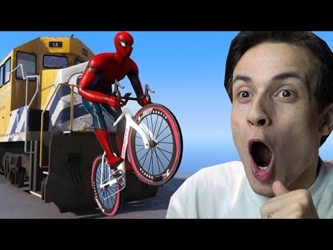 სპაიდერმენი ყველაზე სწრაფი მანქანებით GTA5 ში ! Spider-Man Stunts \u0026 Fails