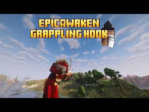 Epicawaken Grappling Hook---brand-new revolution in Minecraft movement experience!1:05