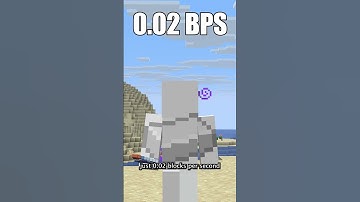 How Slow Can You Get in Minecraft? #shorts