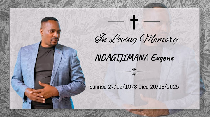 UMUHANGO WO GUHEREKEZA NDAGIJIMANA Eugene