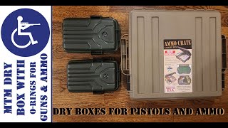 MTM Dry Boxes with O-Rings for Guns and Ammo