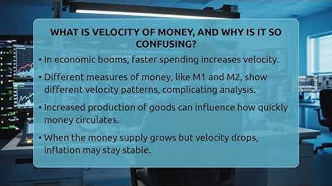 What Is Velocity Of Money, And Why Is It So Confusing? - Inflation Insight Channel