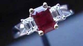 Cute Ruby and Diamond Ring