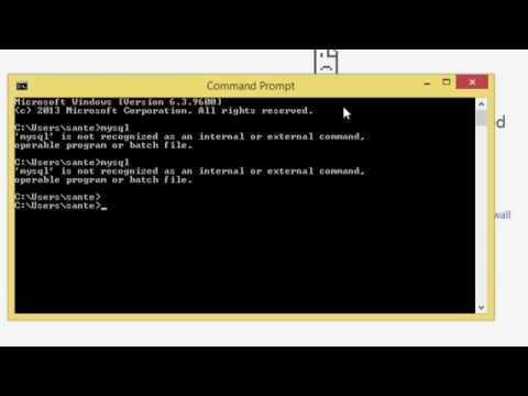 Mysql on command line CMD