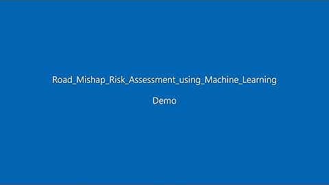 Road Mishap Risk Assessment using Machine Learning