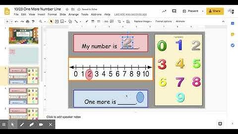 One More Number Line - Google Slides