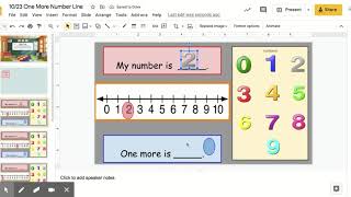 One More Number Line - Google Slides