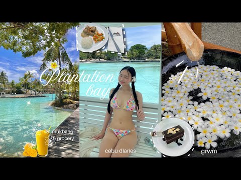 Summer Vlog☀️🌴:Plantation bay,Grwm,Grocery,Mukbangs