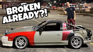 Test drive GONE WRONG: Restored 240sx