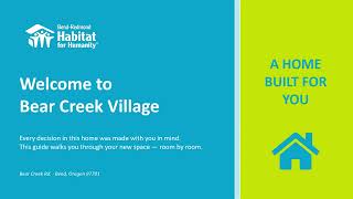 Bear Creek Village Floor Plan