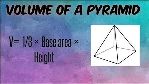 How To Calculate The Volume Of A Pyramid    Simply Mathological