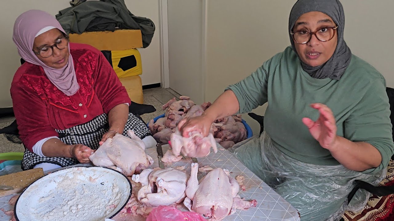 تعلمي طيبي 60 الدجاجة بالدغميرة ديال الاعراس والمناسبات بجميع المقادير وتفاصيل للمبتدئات 