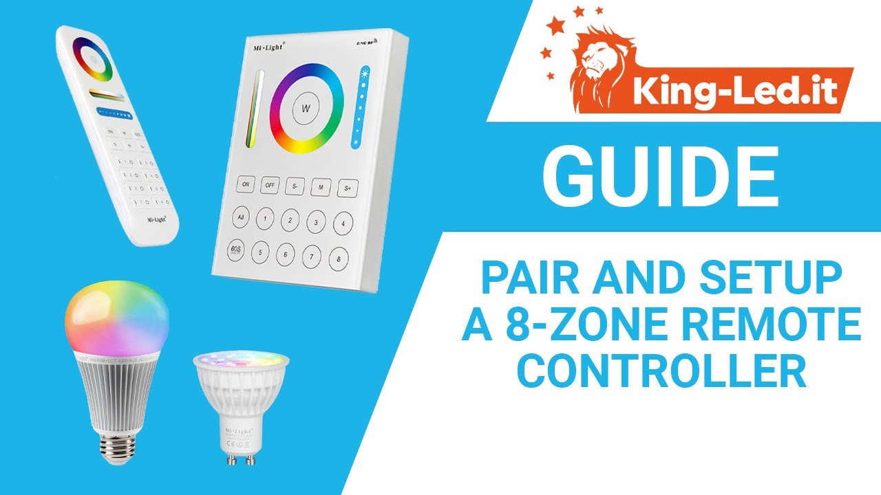 undgå Ved en fejltagelse ost How To Control Your Smart Lights with a Mi-Light Controller (8-zone remote  controllers B8/FUT089) - YouTube