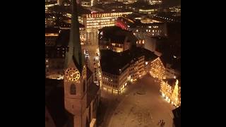 Magical Christmas Lights in Zürich, Switzerland.