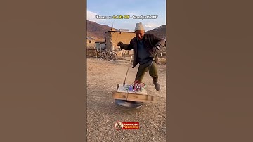 #Invention #DIY Hoverboard Built by Grandpa in Village!😱💡