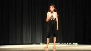 20120512 Raffaella singing imagine at school talent show.AVI