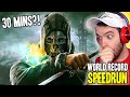 WORLD RECORD "DISHONORED" ANY% SPEEDRUN in 30 MINUTES!!!