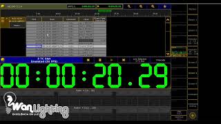 Record Timecode grandMA2. (Red T icon flashing.)