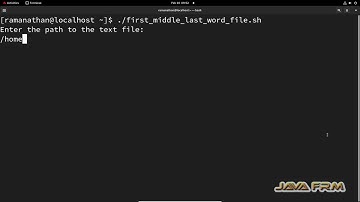How to print first, middle and last word from file using linux shell script - RHEL 9