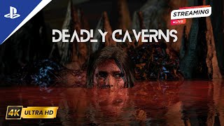 Trapped into geothermal caverns | tomb raider DE | Chapter 13 | PS5