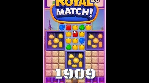 Royal Match Level 1909 - Super Hard Level - No Boosters Gameplay
