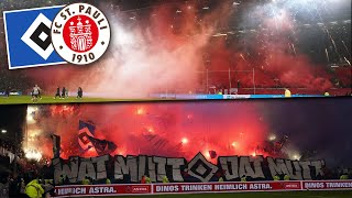 Pyro Der St Pauli- Und Hsv-Fans Beim Stadtderby Fc St. Pauli Hamburger Sv