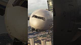 Turkish Airlines B777-300ER: Approach near Burj Khalifa | Dubai Airport | MSFS2024