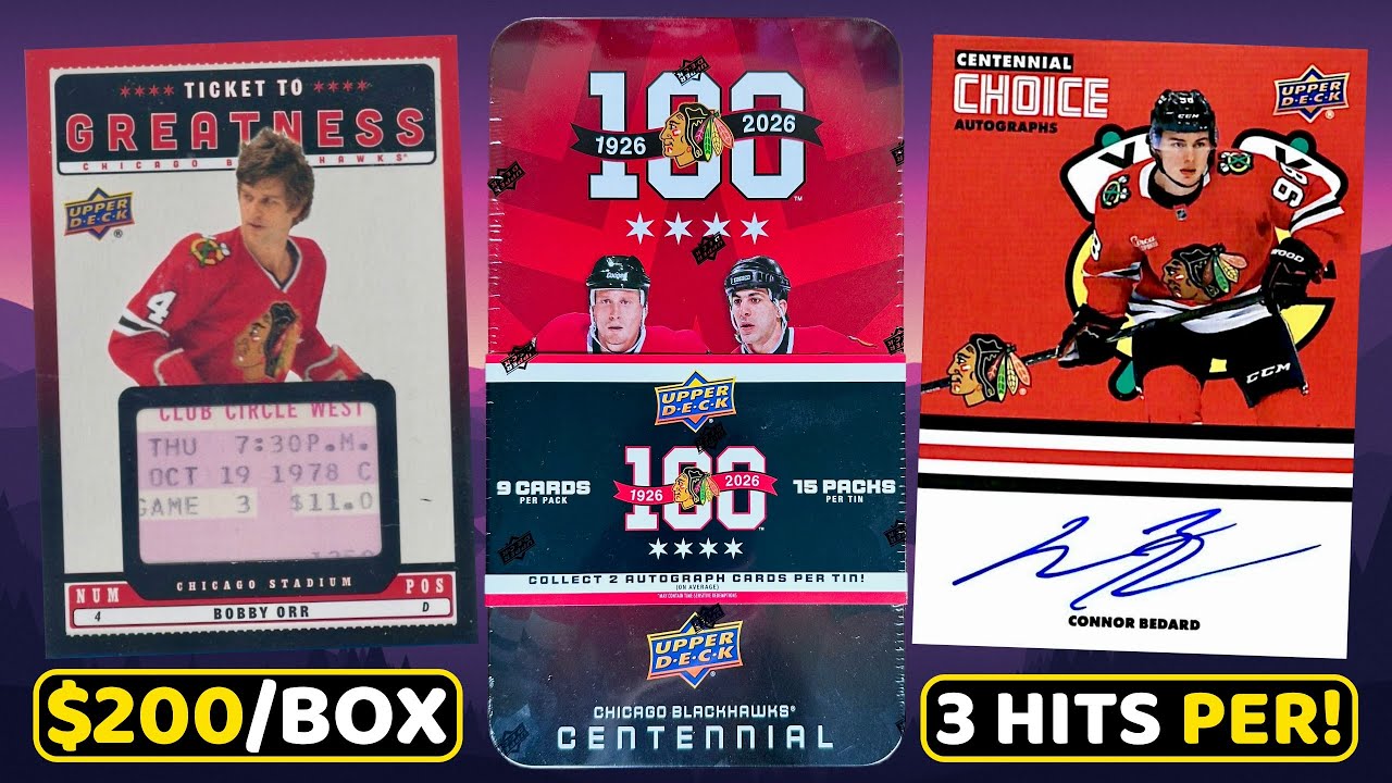 This Product is LOADED! - 2025-26 Upper Deck Chicago Blackhawks Centennial Hobby Box Break