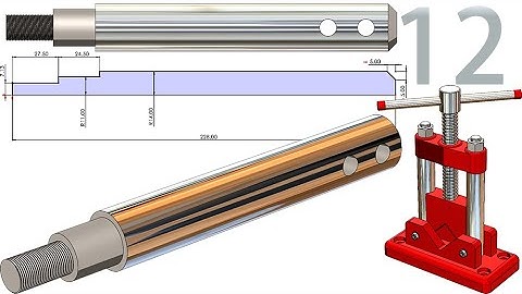 12-Project 46| Two-Sided Pipe Vise | SolidWorks Tutorial: mounting shaft