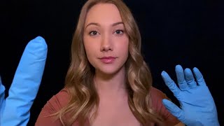 ASMR Nonsensical Glove Exam (Face Touching, Hand Movements)