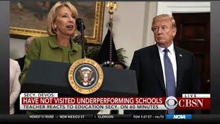 Teacher responds to Education Secretary Betsy Devos' 