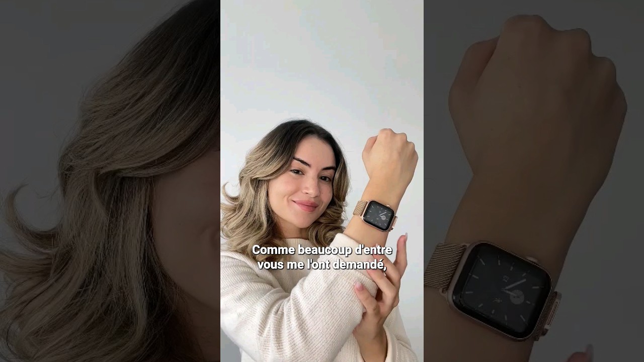 Bracelet Apple Watch en Cuir Véritable avec Fermoir Papillon - Adon