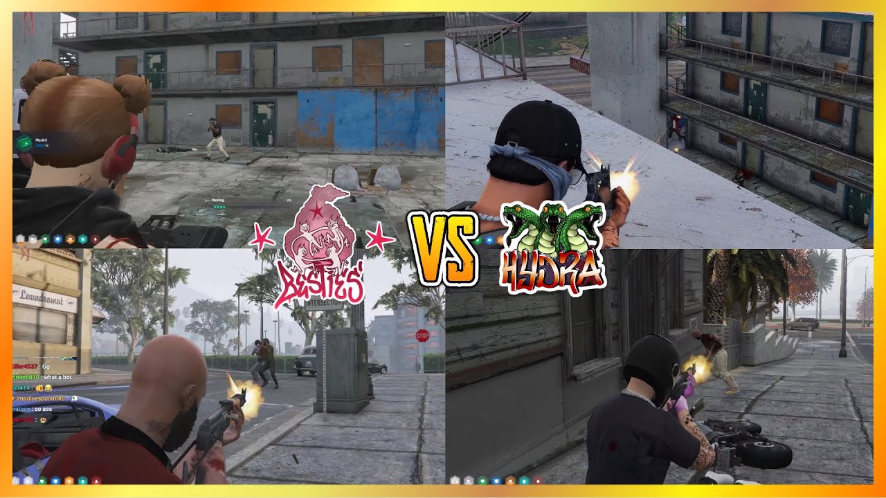 Гидра ловит своих лучших подруг в старом заброшенном комплексе (виды с разных ракурсов) | NoPixel...